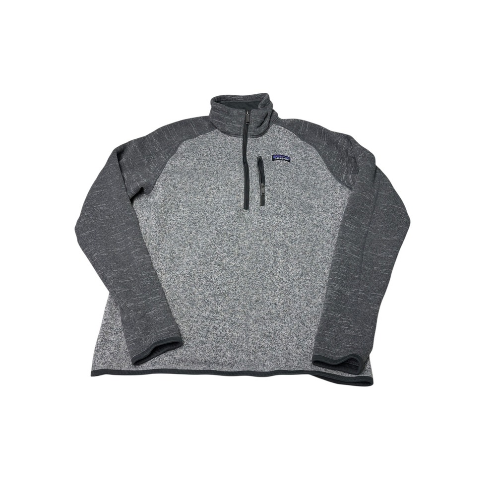 Patagonia Better Sweater 1/4 Zip Fleece Pullover Grey Mens Large 25522